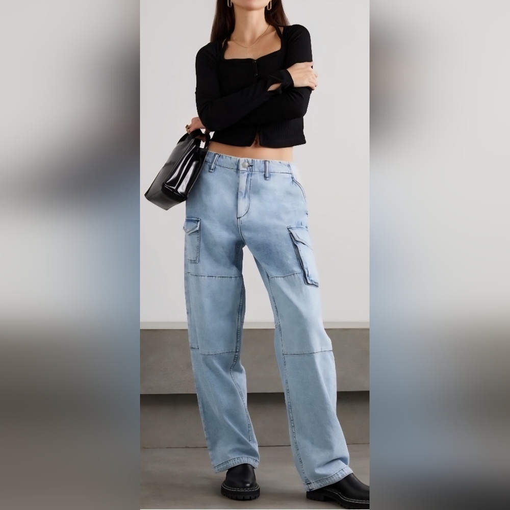 rag & bone Sky Blue Flare Jeans